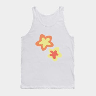 Cute Orange Stars Tank Top